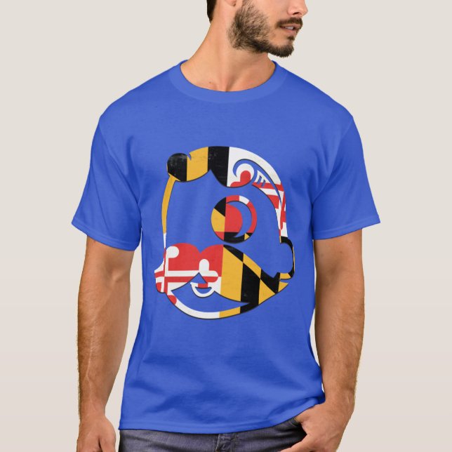 Camiseta Natty Boh Maryland Flag (Anverso)