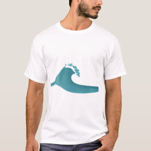 Camiseta Natura de movimiento rítmico de cambio en la ola d