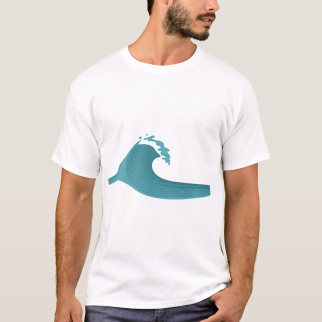 Camiseta Natura de movimiento rítmico de cambio en la ola d (Anverso)