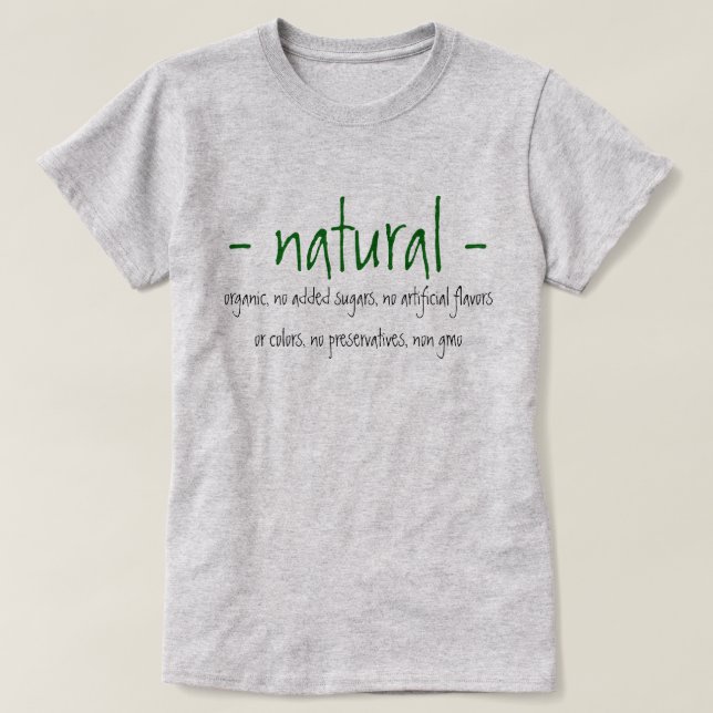 Camiseta Natural (Diseño del anverso)