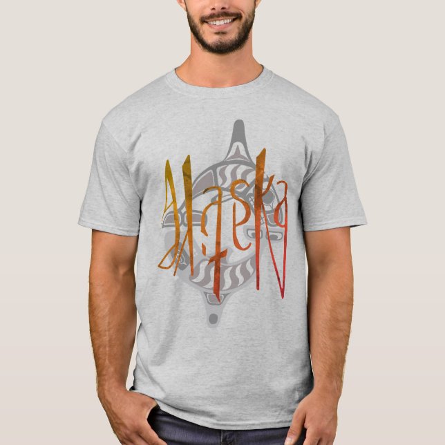 Camiseta Natural Ambigram de Alaska (Anverso)