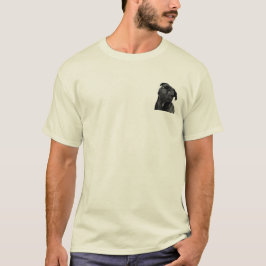 Camiseta natural básica para hombre del barro