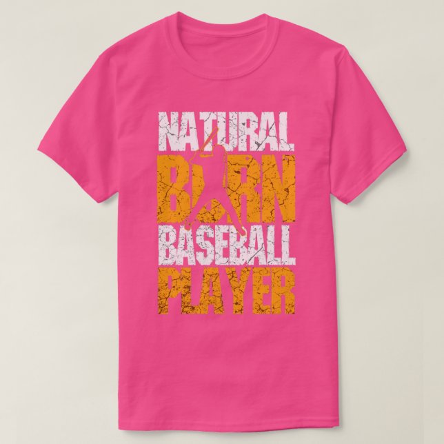 Camiseta Natural Born Baseball Player (Diseño del anverso)