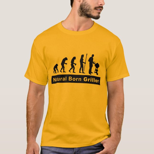 Camiseta natural born griller (Anverso)