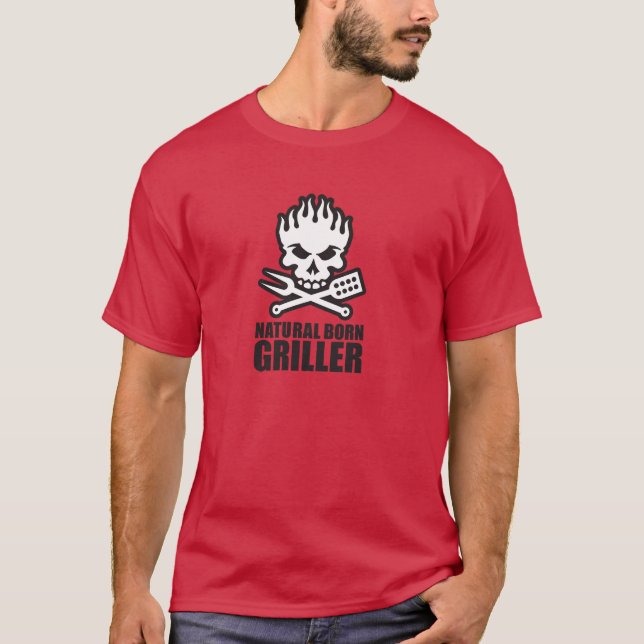 Camiseta Natural born griller (Anverso)
