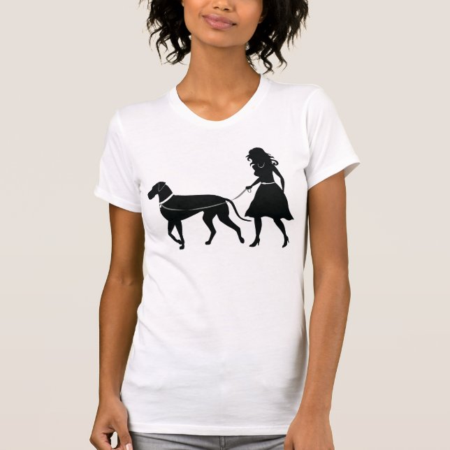 camiseta natural de los oídos de great dane para (Anverso)