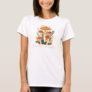 Camiseta natural del hongo del sabio del bosque