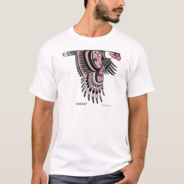 Camiseta Natural del noroeste Eagle de la costa (Anverso)