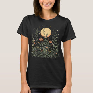 Camiseta natural estética de la luna lunar