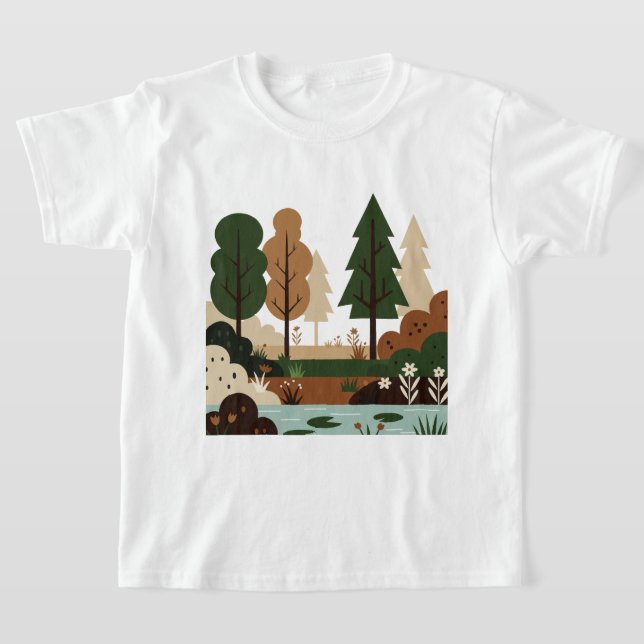 Camiseta Natural landscape in minimalist style (Distribución)