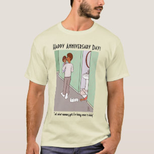 Camiseta natural masculina en el Día de la Mami