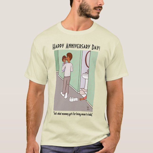 Camiseta natural masculina en el Día de la Mami (Anverso)