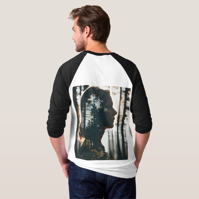 Camiseta Natural Moon Night (Reverso completo)