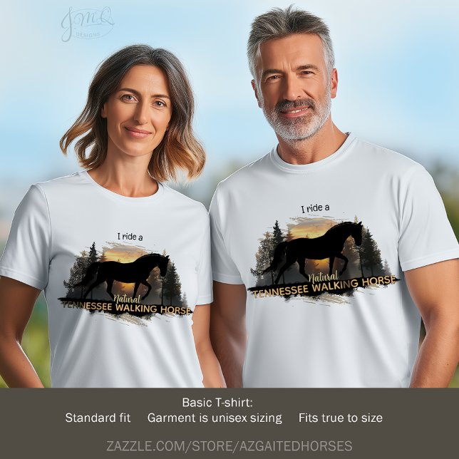 Camiseta Natural Tennessee Walker Gaited Horse Sunset TWH (🌅🐴 For the rider who glides, not bounces... #TennesseeWalkingHorse #GaitedHorseLife #TWHStrong)