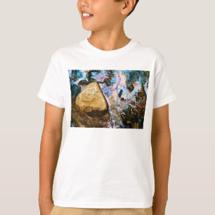 Camiseta naturaleza abstracta todavía agua