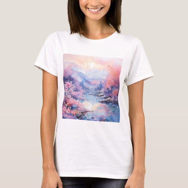 Camiseta Naturaleza acuática (Anverso)