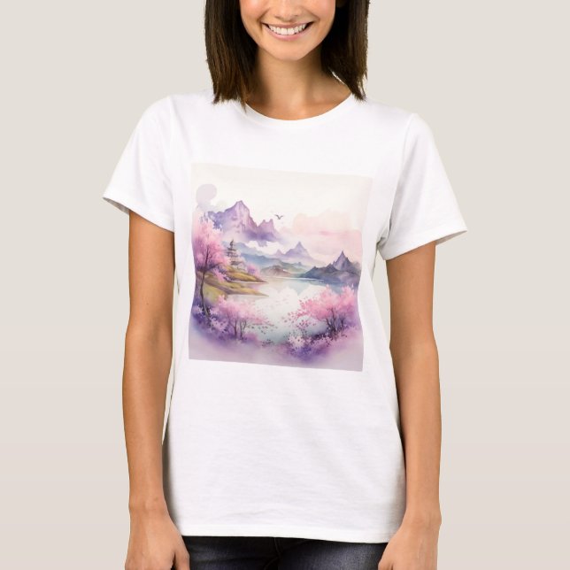 Camiseta Naturaleza acuática (Anverso)