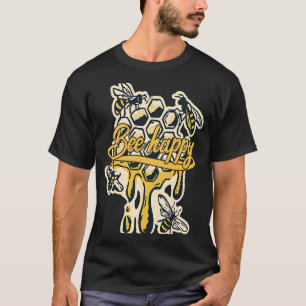 Camiseta Naturaleza aérea de abejas de abeja de abeja de ab