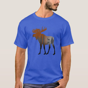Camiseta Naturaleza Al Aire Libre Árboles Bosques De Moose