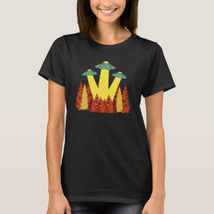 Camiseta Naturaleza Alivio Secuestro OVNI Ficción Extraterr
