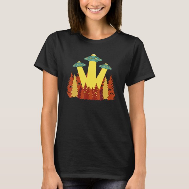 Camiseta Naturaleza Alivio Secuestro OVNI Ficción Extraterr (Anverso)