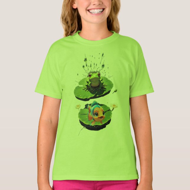 Camiseta Naturaleza Animación Arte Gráfico (Anverso)