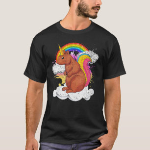 Camiseta Naturaleza Animal Arcoiris ardilla de maíz ardilla