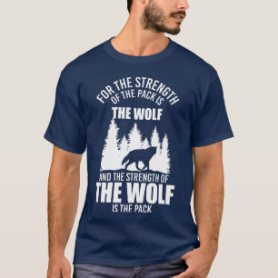 Camiseta Naturaleza animal de hombre lobo familia depredado