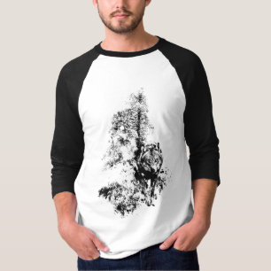 Camiseta Naturaleza animal de la fauna de Gray Wolf