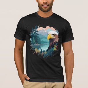 Camiseta Naturaleza animal de vida silvestre de águila Natu