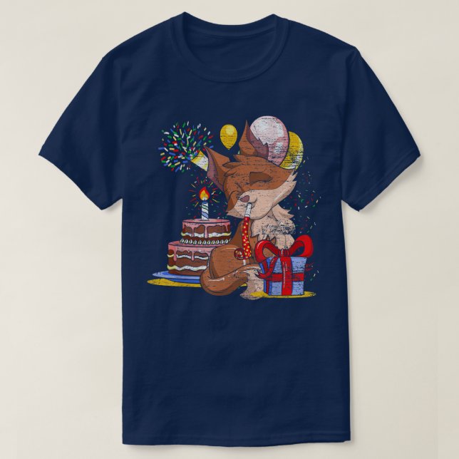Camiseta Naturaleza Animal Forest Lover Birday Party C (Diseño del anverso)