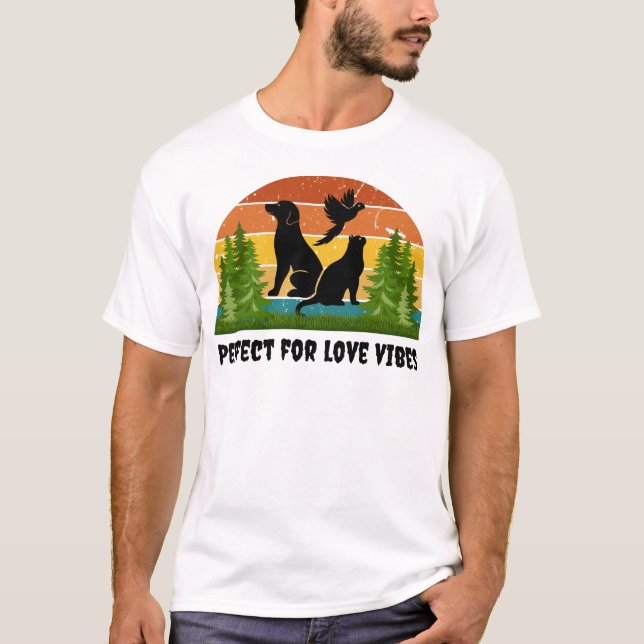 Camiseta Naturaleza animal retro (Anverso)