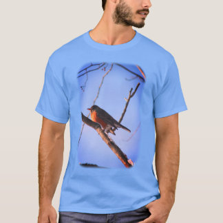 Camiseta Naturaleza animal Robin de invierno