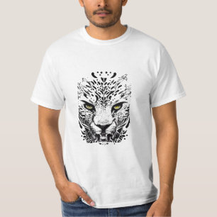Camiseta Naturaleza animal salvaje Cheetah Ilustracion arte