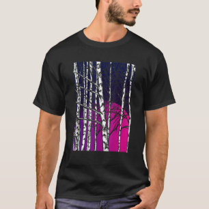 Camiseta Naturaleza Árboles forestales iluminados por la lu