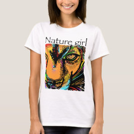 Camiseta Naturaleza chica de los animales arco iris