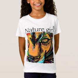 Camiseta Naturaleza chica de los animales arco iris