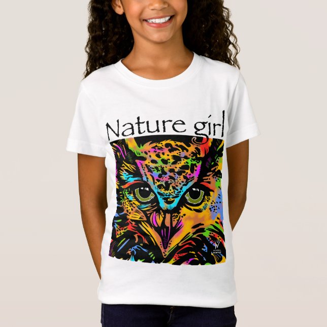 Camiseta Naturaleza chica de los animales del arco iris de  (Anverso)