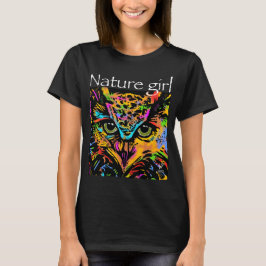 Camiseta Naturaleza chica de los animales del arco iris de 