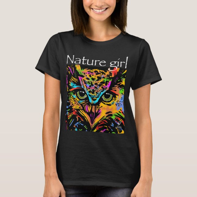 Camiseta Naturaleza chica de los animales del arco iris de  (Anverso)