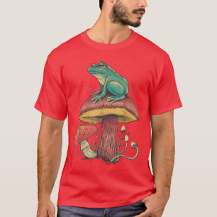 Camiseta Naturaleza Cottagecore Musgo Cute Rana Goblincore