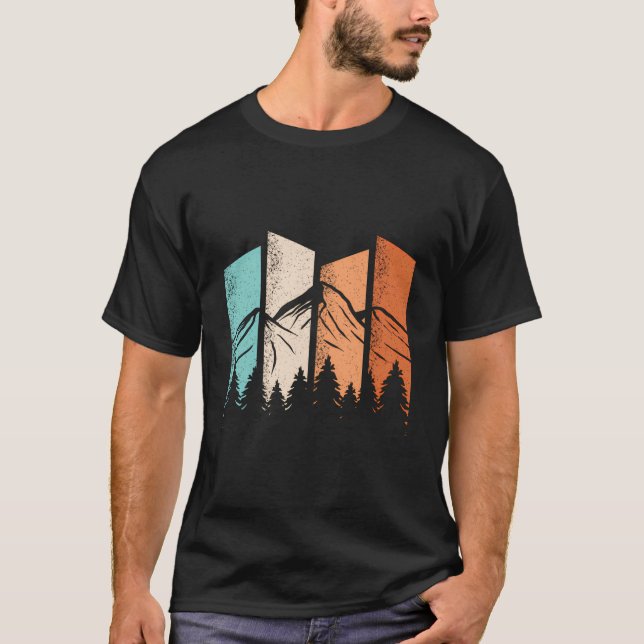 Camiseta Naturaleza de Camping Retro (Anverso)