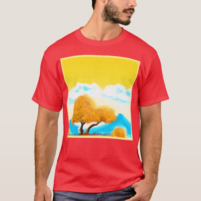 Camiseta "Naturaleza de color Naranja" Foto Cuta. ¡Hazte co (Anverso)