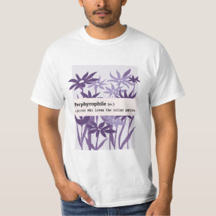 CAMISETA NATURALEZA DE FLORES PURPLE PORFIRÓFILA