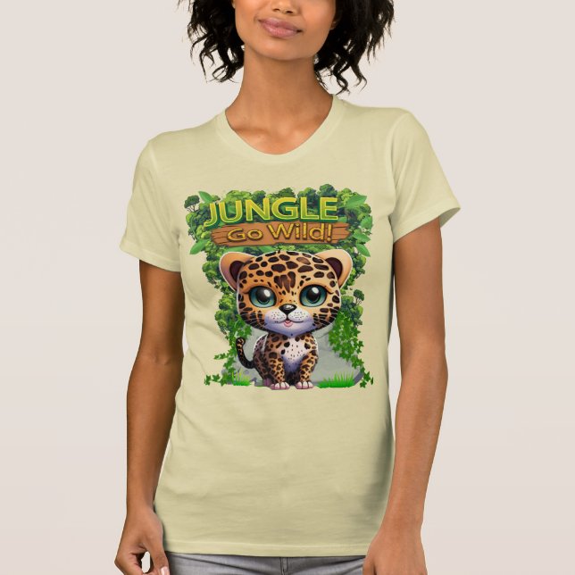 Camiseta 🐆 Naturaleza de gato de gatito de vida salvaje de (Anverso)