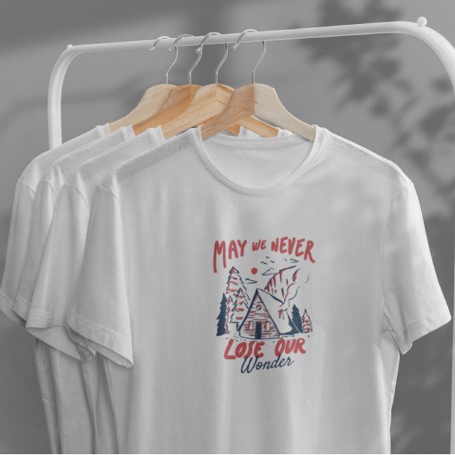 Camiseta Naturaleza de la cabaña de camping de invierno (Subido por el creador)