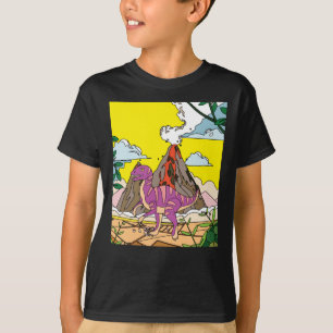 Camiseta Naturaleza de la erupción del volcán Dino