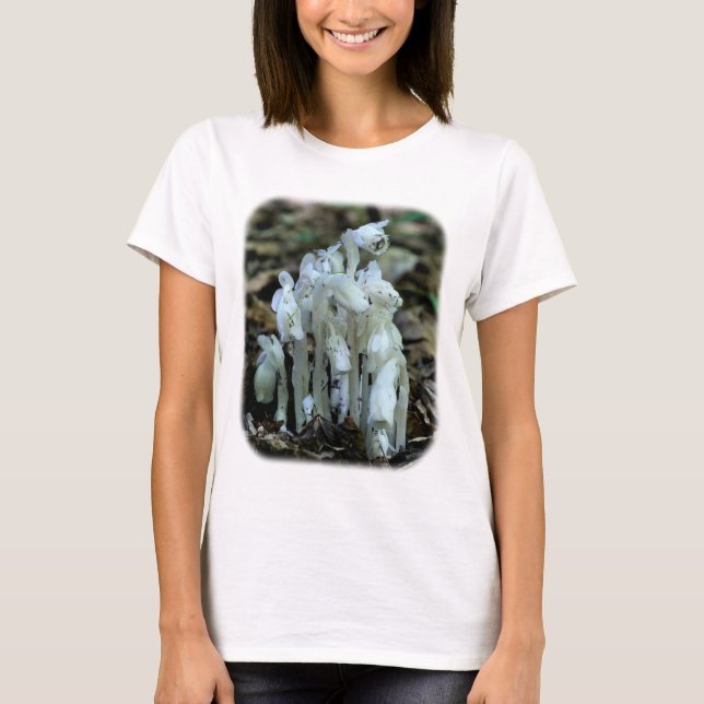 Camiseta Naturaleza de la flor silvestre de la pipa blanca  (Anverso)