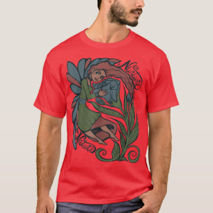 Camiseta Naturaleza de la nutria de hadas Rosas