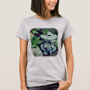 Camiseta Naturaleza de la rana de jardín de flores